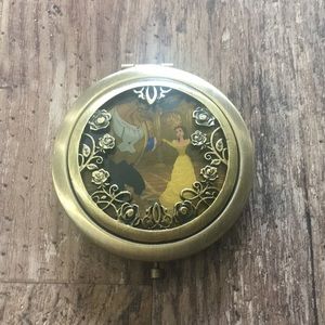 Disney Beauty and the Beast Compact Mirror Gold